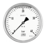 Pressure gages for water stations