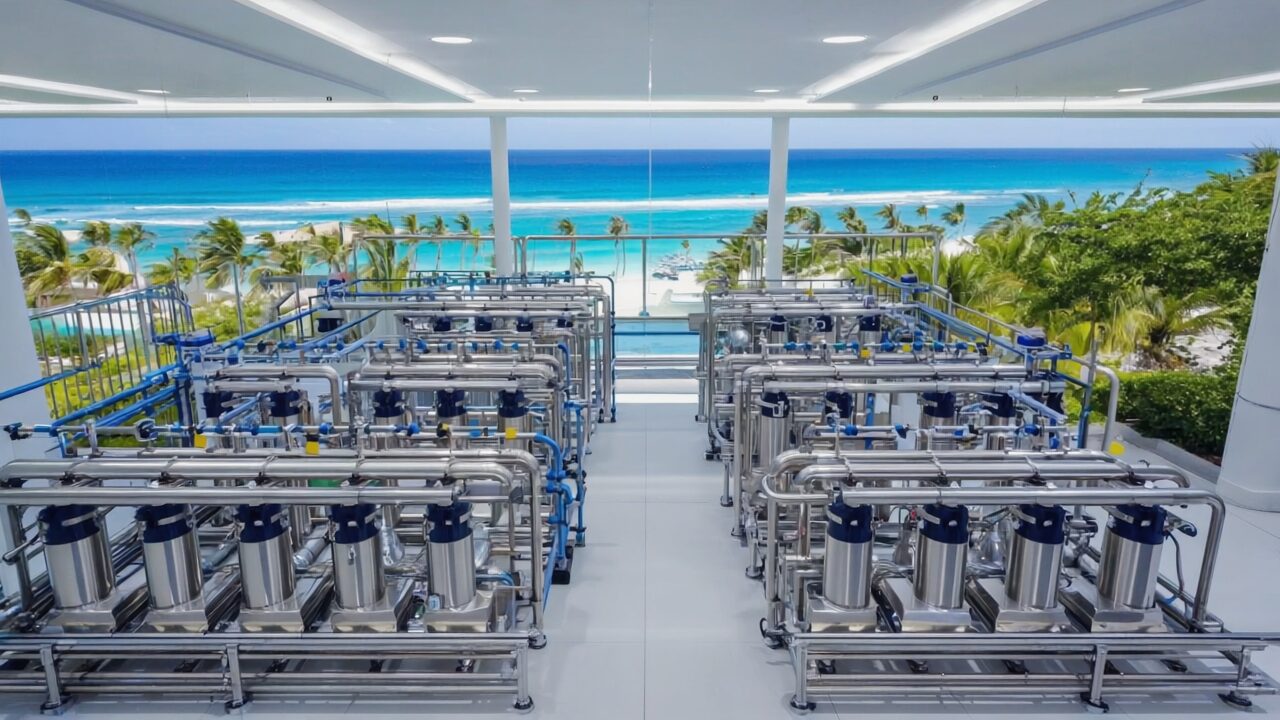حلول تحلية المياه للفنادق والمنتجعات