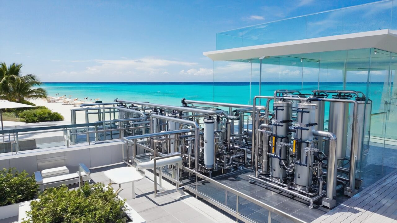 حلول تحلية المياه للفنادق والمنتجعات