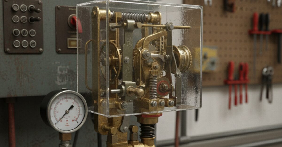 نظام كامل لرفع المياه يتكون من مضخة وخزان ضغط ومفاتيح تحكم، يوضح التركيب الصحيح تمهيداً لعملية ضبط أوتوماتيك موتور المياه.