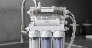 فلتر مياه 7 مراحل متطور مزود بشاشة ديجيتال لمراقبة جودة المياه، حيث تساعد هذه الشاشات في اكتشاف انخفاض الضغط الذي يعتبر من أسباب ضعف مياه الفلتر 7 مراحل الشائعة