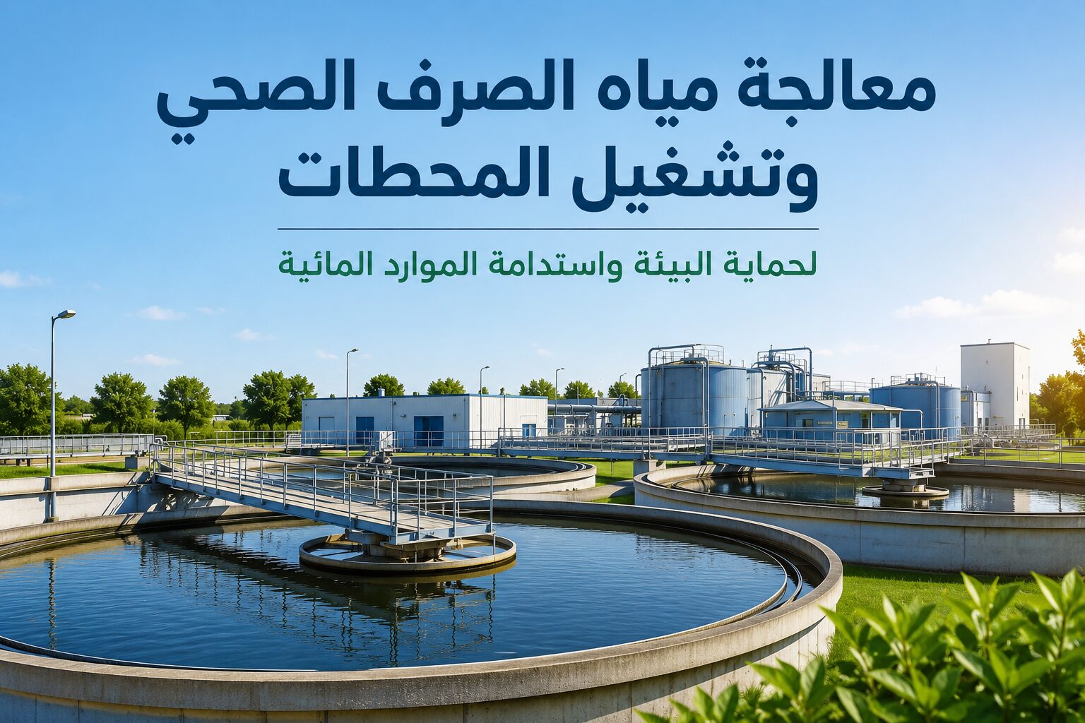 معالجة مياه الصرف الصحي وتشغيل المحطات