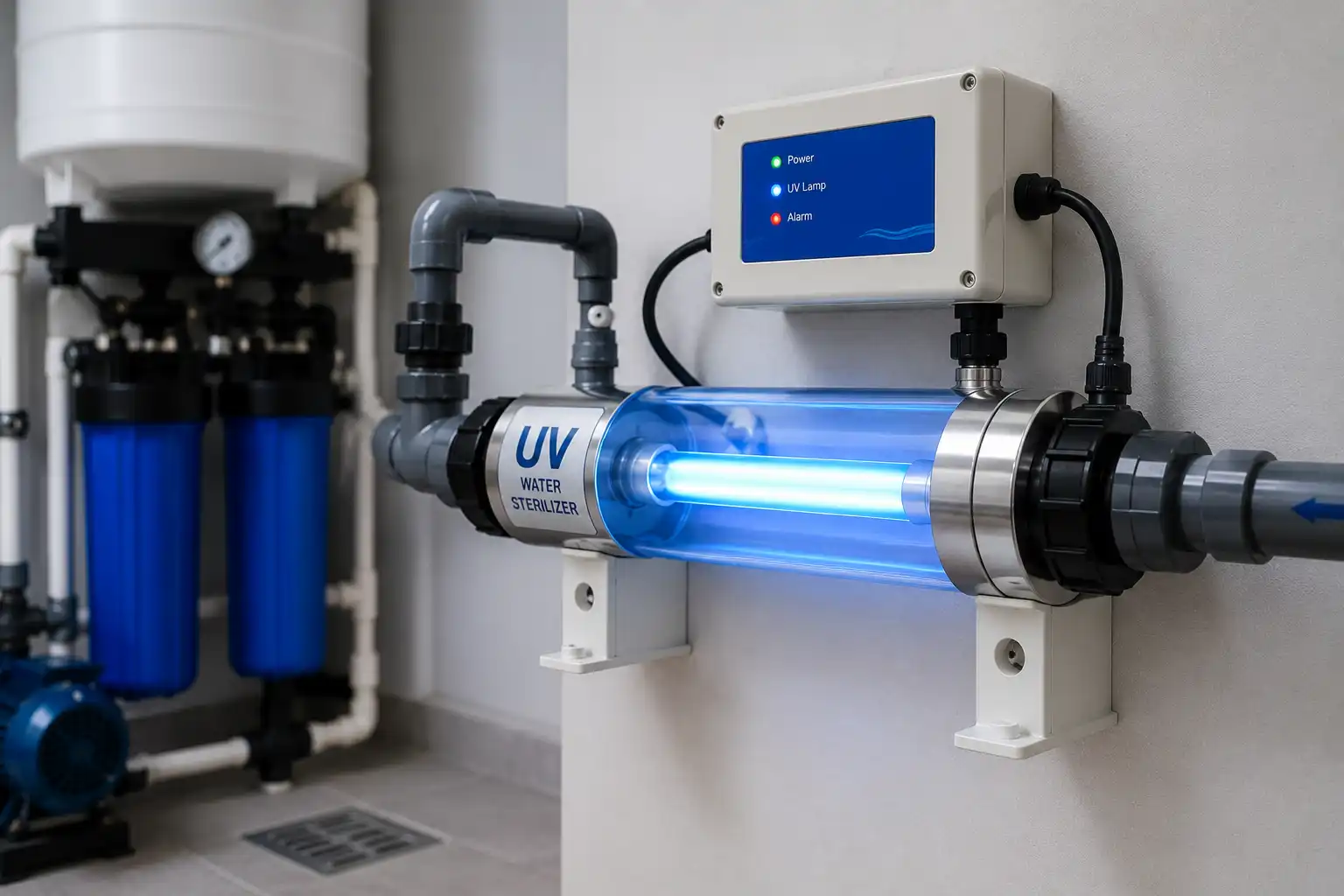 وحدة تعقيم المياه UV